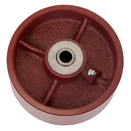 Side view of 5" x 2" ductile steel wheel